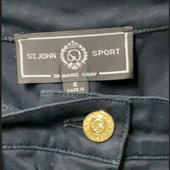 St. John Sport Size 4 Dress Pants Denim - Picture 4 of 5